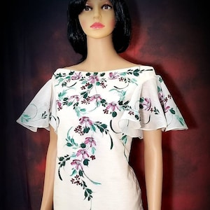 floral filipiniana dress