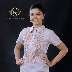 plus size modern filipiniana