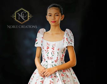 native filipiniana gown