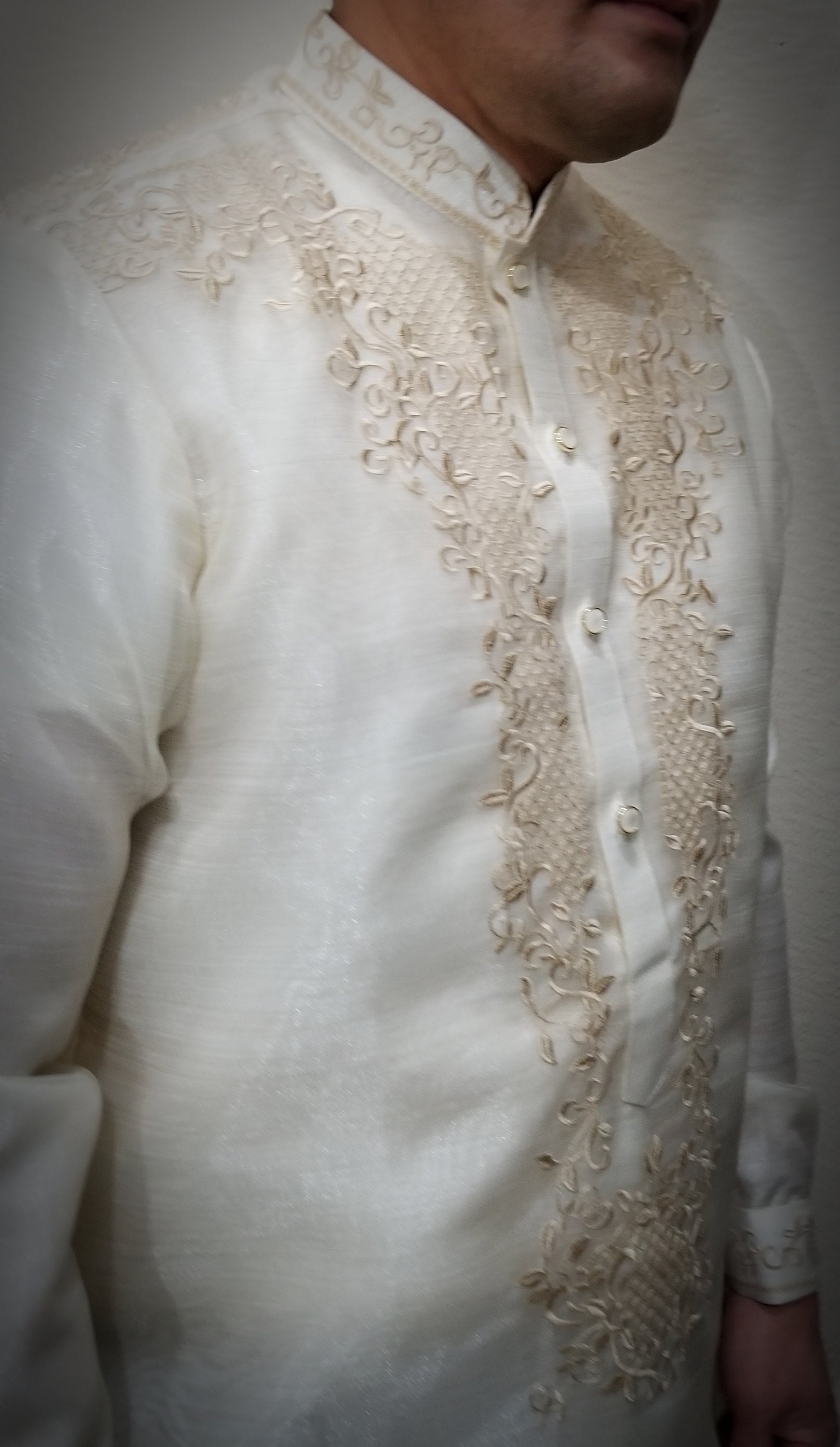Custom made Barong Tagalog Armani style with Inner Lining for Mr