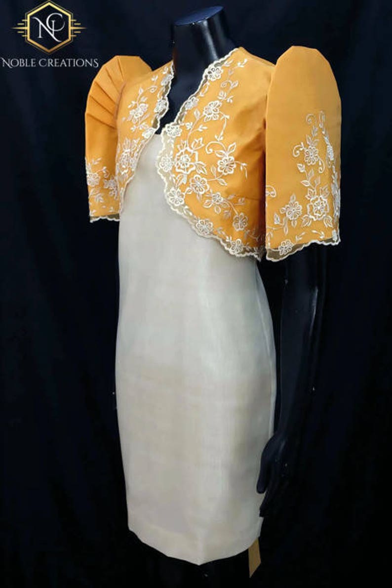 FILIPINIANA Embroidered BOLERO Philippine National Costume - Etsy