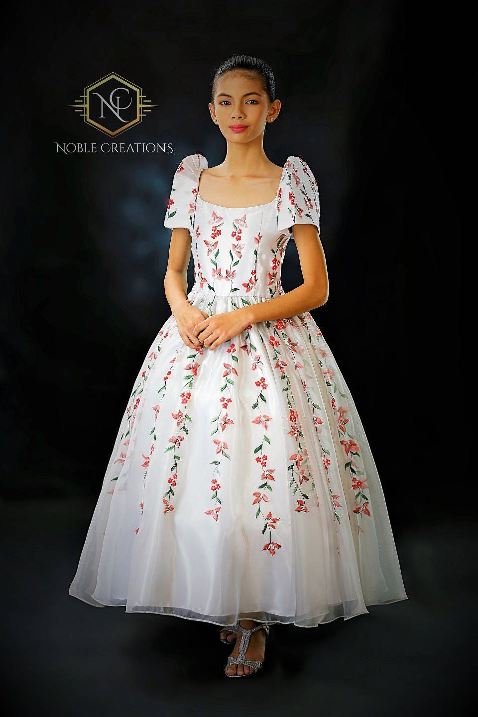 Kids FILIPINIANA SANTACRUZAN DRESS Hand painted Mestiza Custom Made Only Etsy Canada