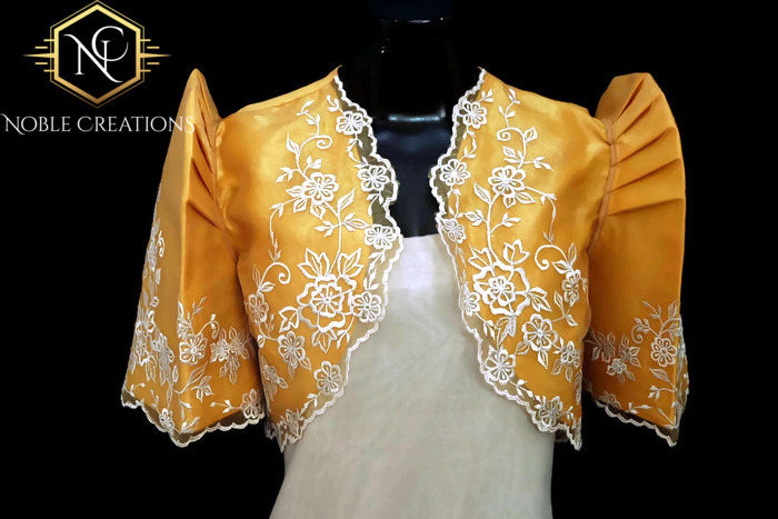 FILIPINIANA Embroidered BOLERO Philippine National Costume Etsy