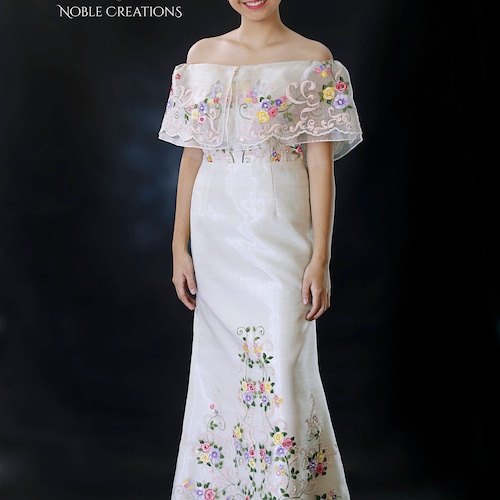 simple but elegant filipiniana dress