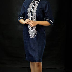 denim filipiniana