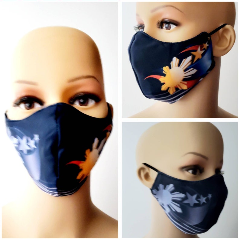 FACE MASK Filipino We Heal as One Philippine Flag Neoprene Etsy