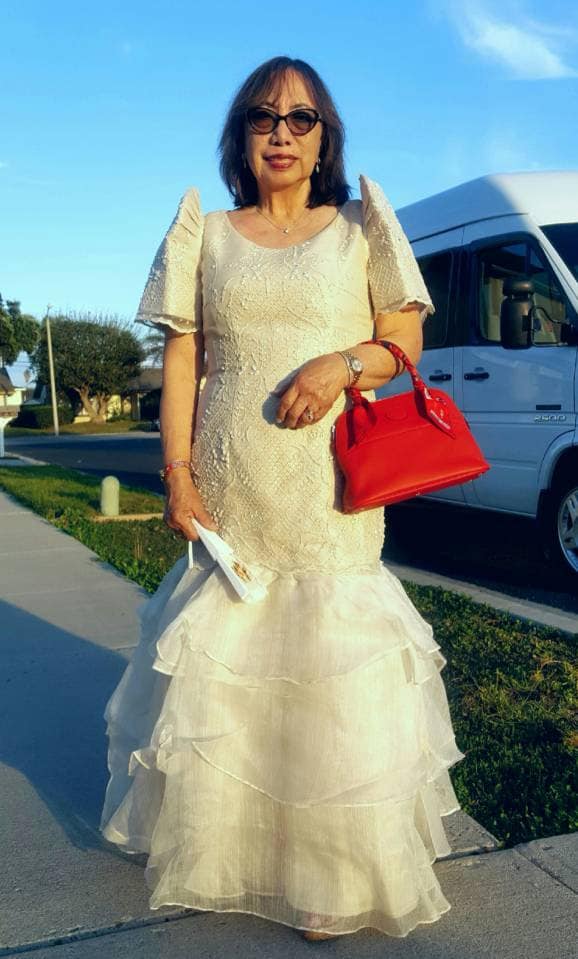 FILIPINIANA DRESS Embroidered and Beaded Mestiza Serpentina | Etsy