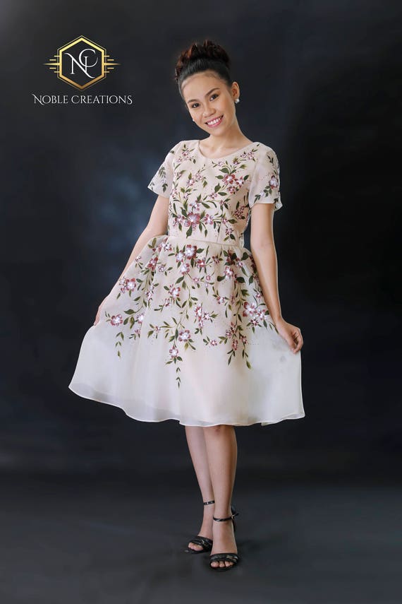 gray filipiniana gown