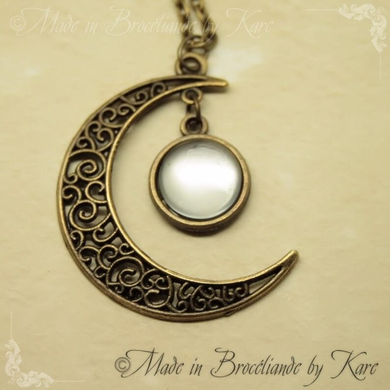 Gealai Celtic Moon gloed ketting afbeelding 1