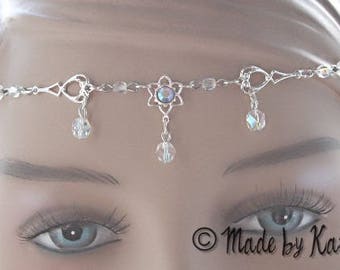 Diademe Tiare ou Collier - Mariage - Elfique - Baroque Bijou de Tête Headband