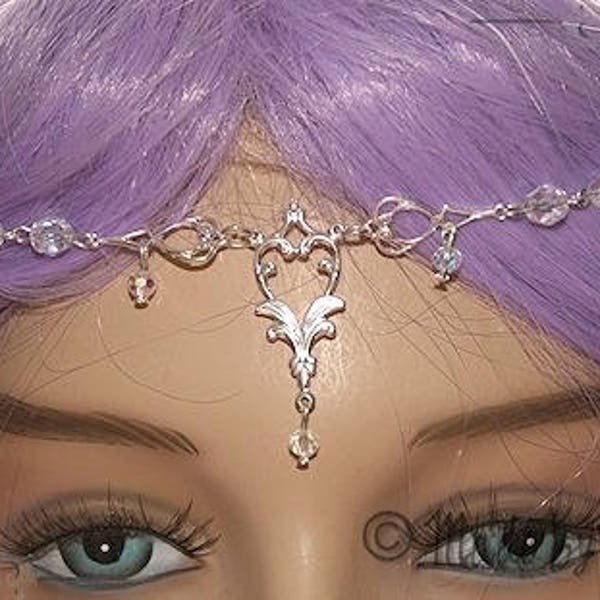 Diademe Tiare Collier Mariage Cristal AB Bijou HeadBand