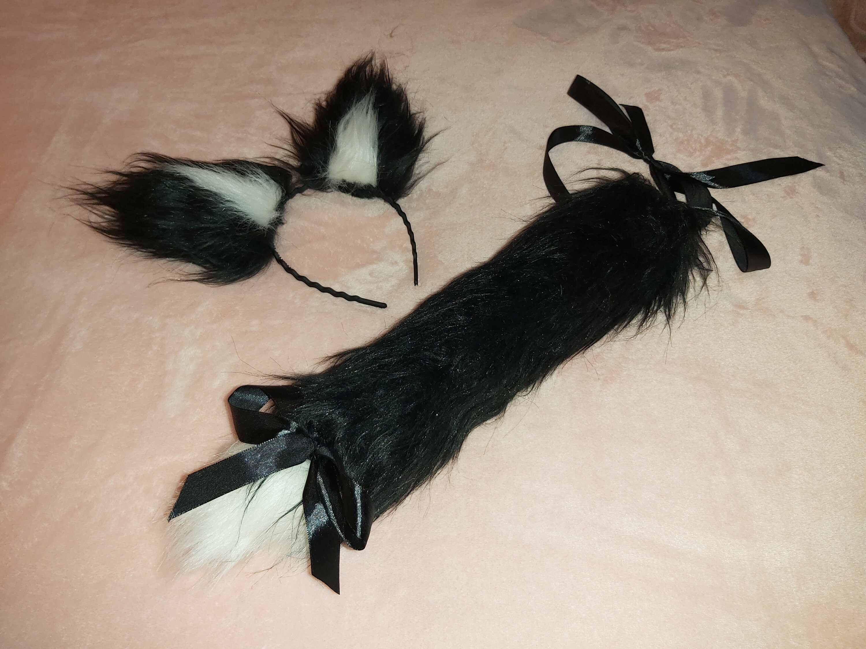 Faux Fur Cat Ears Cosplay Faux Fur Kitten Tail Ears Headbanderotic