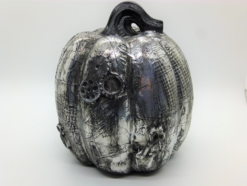 Dieselpunk Steampunk Pumpkin Industrial Halloween Decoration Etsy