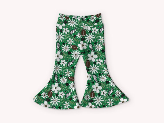 Kelly green top toddler leggings