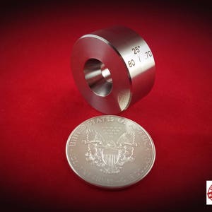 25 Degree  0.70&quot;/0.80&quot; Universal Reduction / Folding Die (Fat Tire Effect) Stainless Steel, Coin Ring Tool