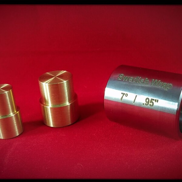 Small Swedish Wrap Die (.95")  With Double Sided Brass Plungers ( 2 Push Rods)  made to last, Coin Ring Tools