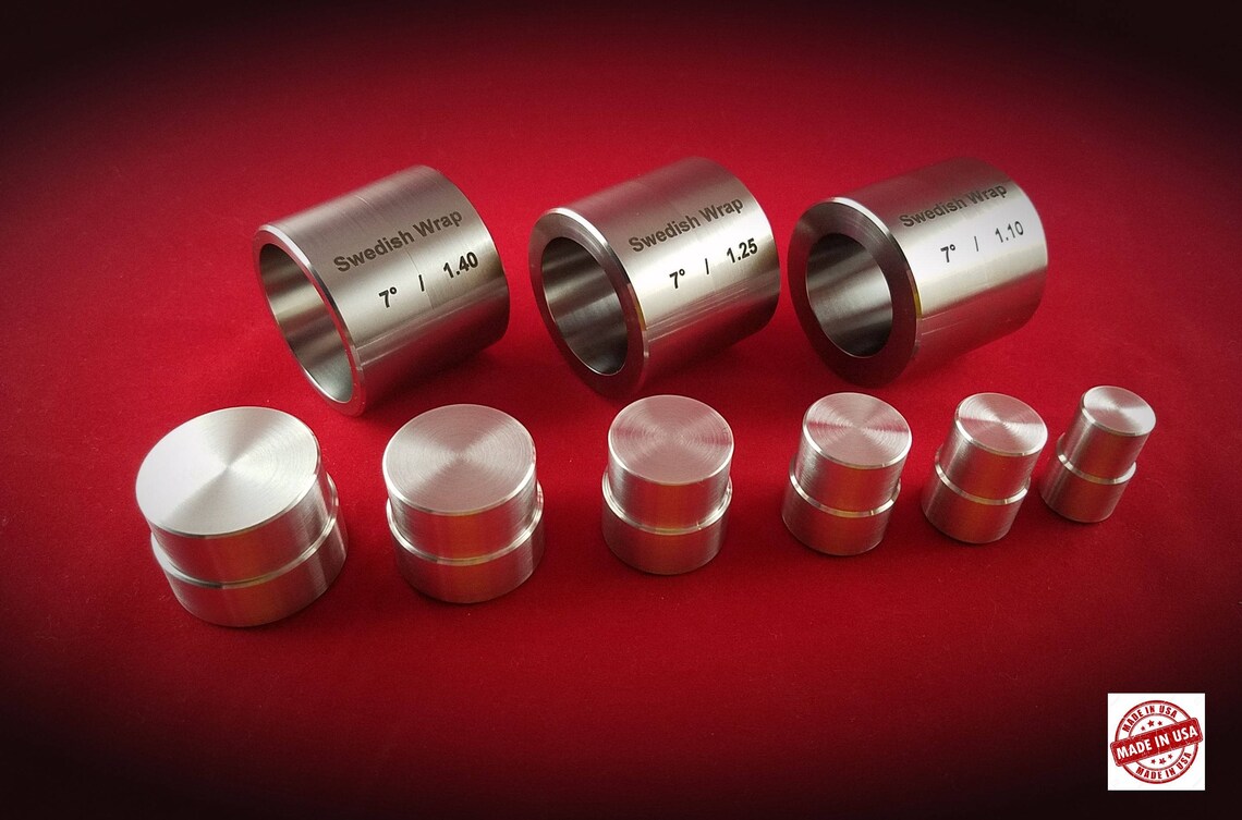 Swedish Wrap Die Set (3 Pcs.) With Aluminum Plungers (6 Push Rods) - Etsy