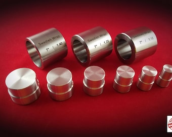 Swedish Wrap Die Set (3 pcs.) With Aluminum Plungers (6 Push Rods)