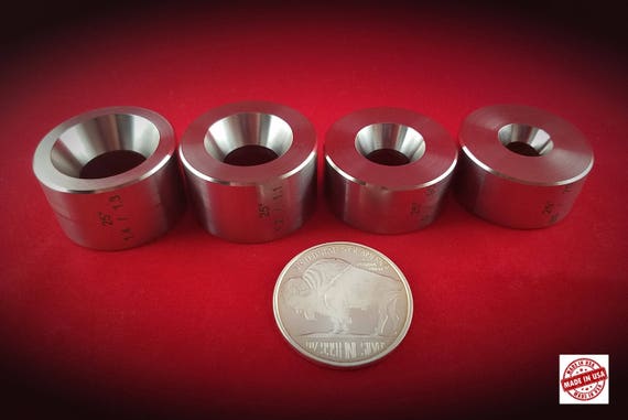 1.0 & 1.1 COIN RING MAKING TOOLS 17 DEGREE REDUCTION, FOLD OVER DOUBLE  DIE