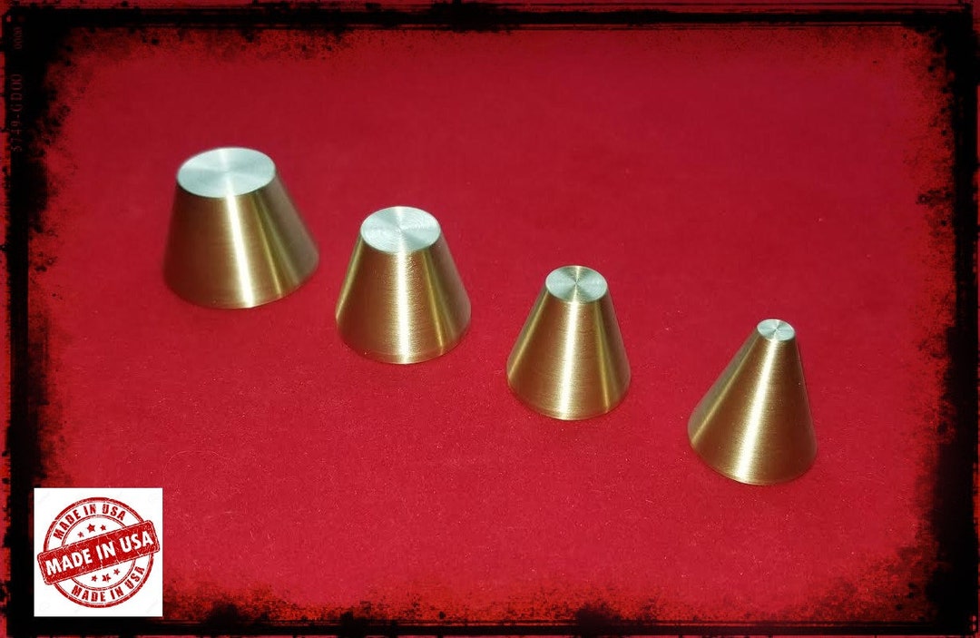 Brass Folding Cone Set 1/4, 1/2, 5/8, 3/4 Coin Ring Tools Etsy