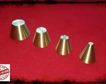 Brass Folding Cone Set (1/4", 1/2", 5/8", 3/4") Coin Ring Tools