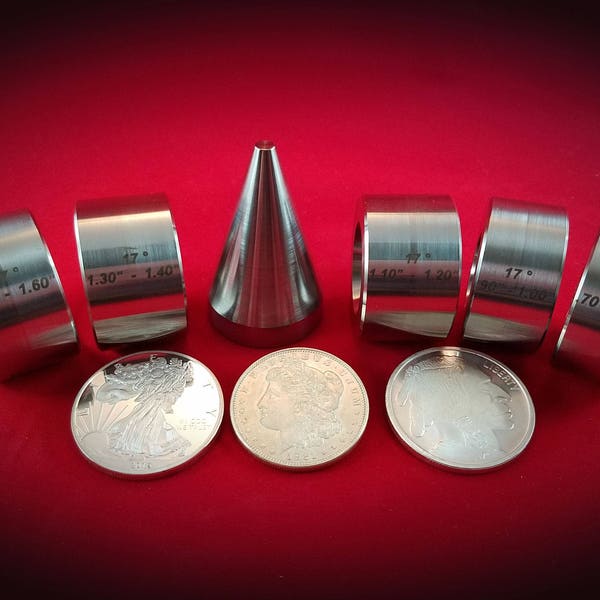 Five Piece Set of Folding/Reduction Dies and Stainless Steel Stabilizer Folding Cone!