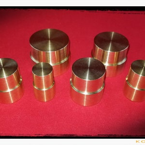 Double Sided BRASS Push Rod Set for Swedish Method Coin Ring Tools