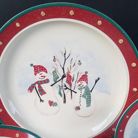 Replacement Royal Seasons Stoneware With Snowmen /& Snowflake Border