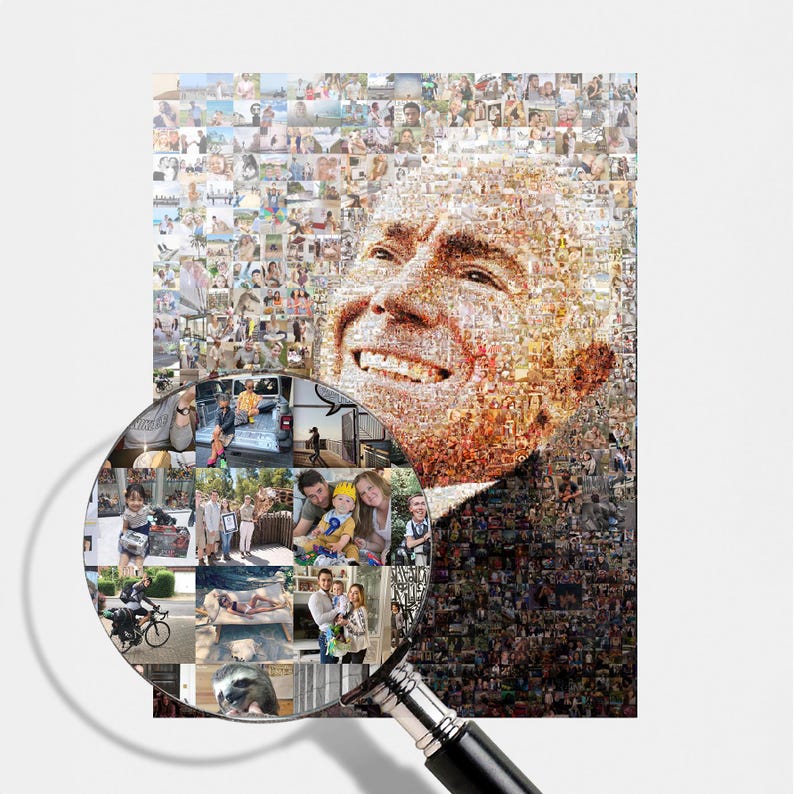 50th Anniversary Photo Mosaic Gift for Parents