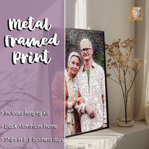 Anniversary collage, Unique gift collage, Gift photo collage, Collage print photo, Custom photo collage, Custom Mosaic