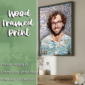 Anniversary collage, Unique gift collage, Gift photo collage, Collage print photo, Custom photo collage, Custom Mosaic