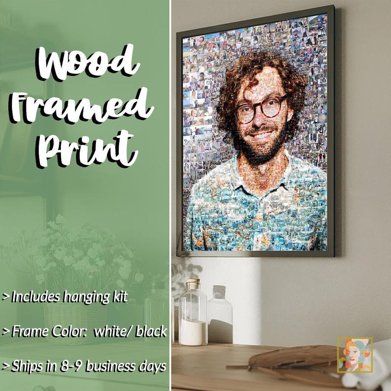 Anniversary collage, Unique gift collage, Gift photo collage, Collage print photo, Custom photo collage, Custom Mosaic