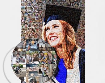 Fotomozaïek afstuderen: gepersonaliseerd herinneringscadeau voor afgestudeerde