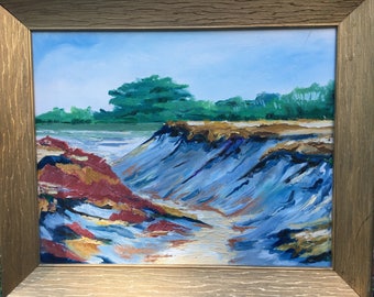 16 "x 20" pittura a olio originale della spiaggia di Cape Cod, artista del capo