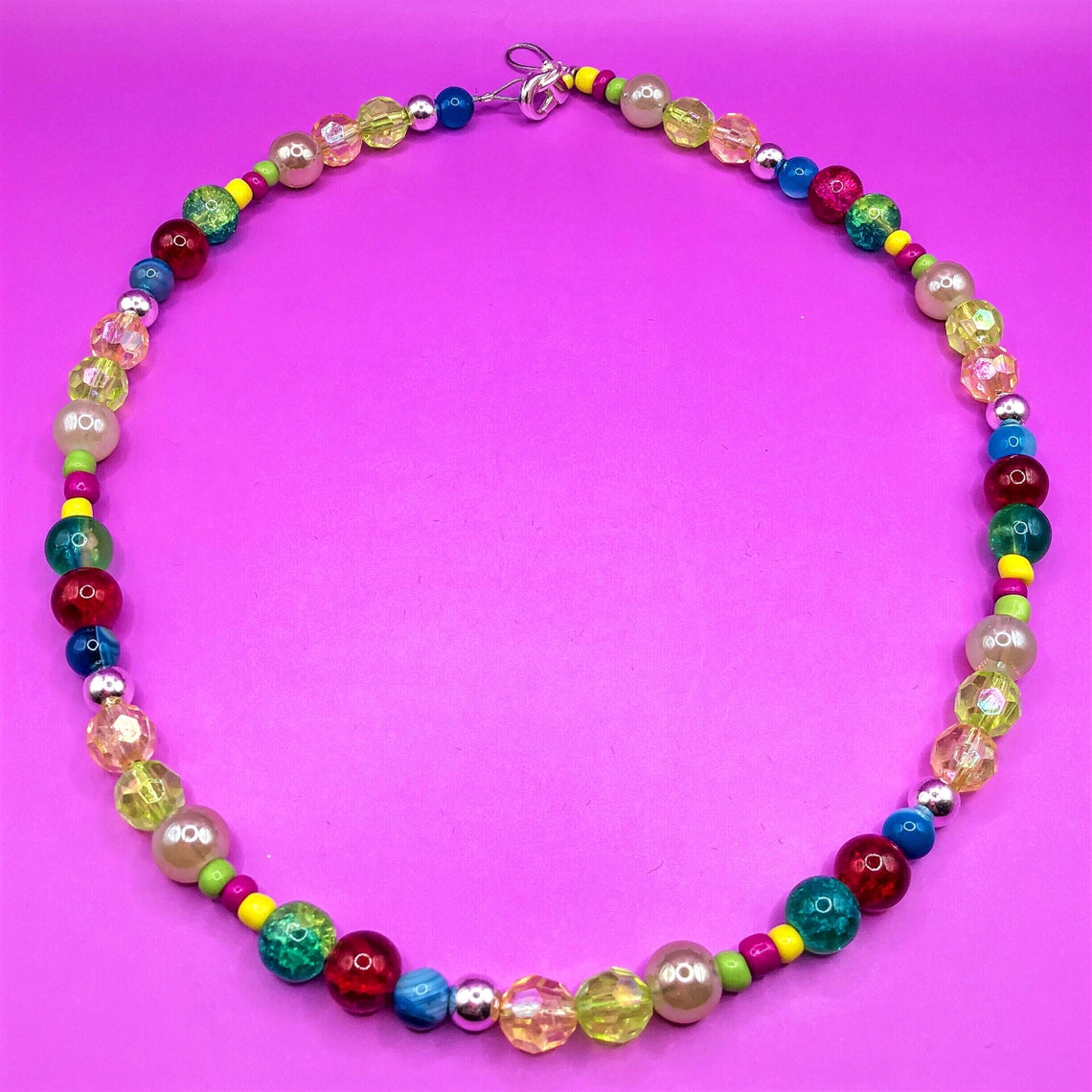 Colorful & Cute Tik Tok Necklace in A Trendy Chromatic Mixed Etsy