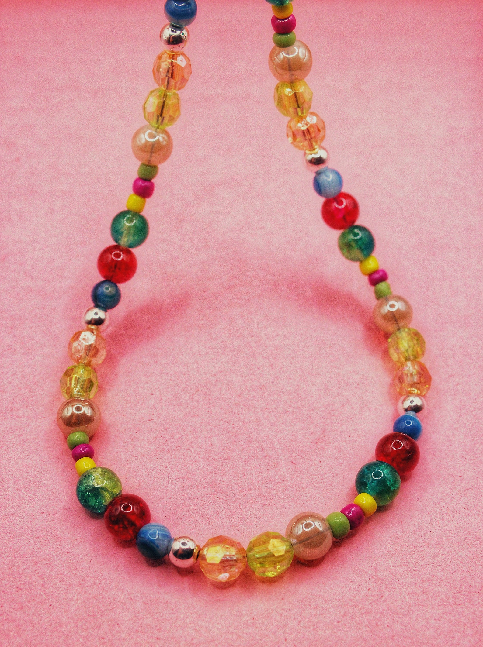 Colorful & Cute Tik Tok Necklace In A Trendy Chromatic Mixed Etsy