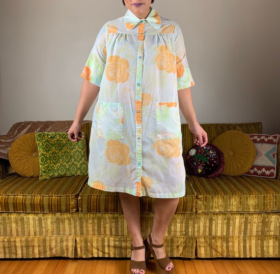 Vintage 60s Sears Super Lightweight Night Gown w/