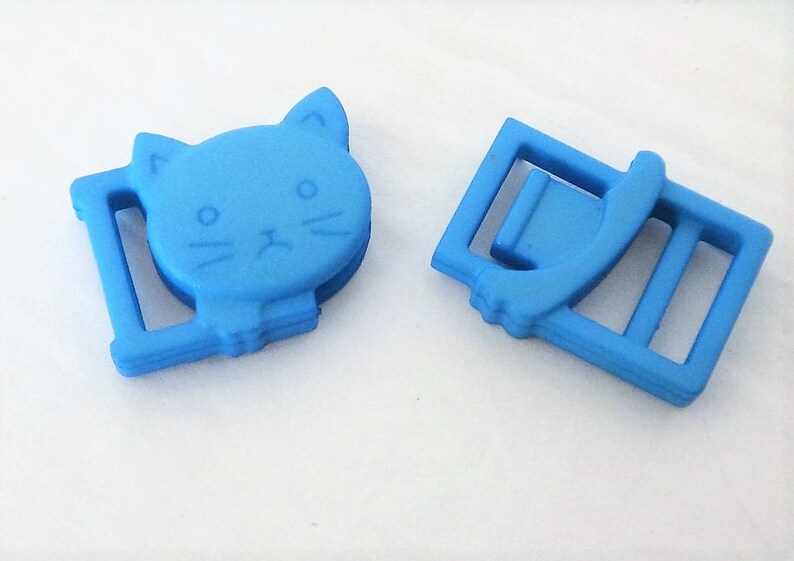 10 Sets Cat Collar Hardware Includes Blue Breakaway Cat Etsy