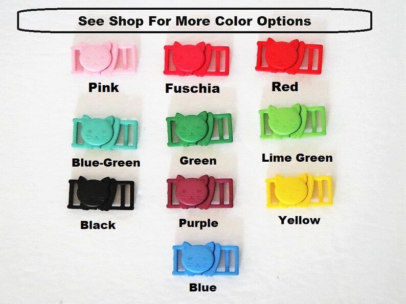 Cat Collar DIY Kit in Green Cat Collar Hardware Set Etsy