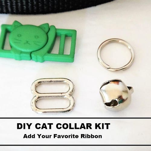 BREAKAWAY Cat Collar Hardware Kit D Rings Buckle Slide Etsy