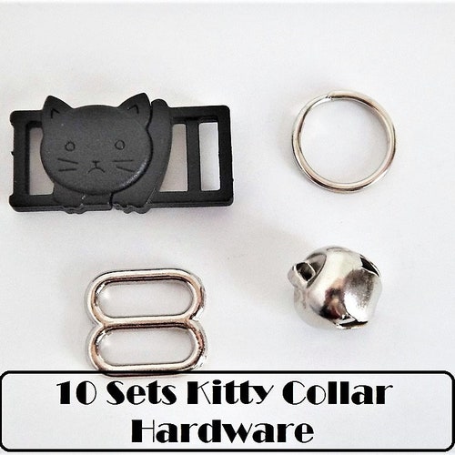 BREAKAWAY Cat Collar Hardware Kit D Rings Buckle Slide Etsy