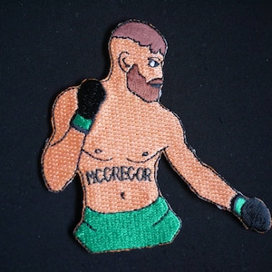 Notorious Conor McGregor, 80mm (3.25&quot;) Iron-On Woven Patch - UFC MMA
