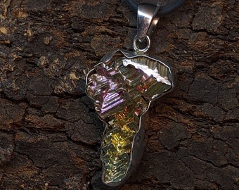 Super High Vibrational Reiki Infused Bismuth 925 Silver Pendant