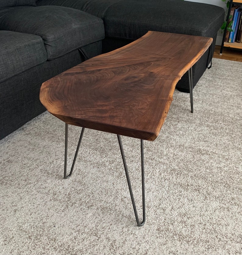 Live Edge Black Walnut Coffee Table Etsy