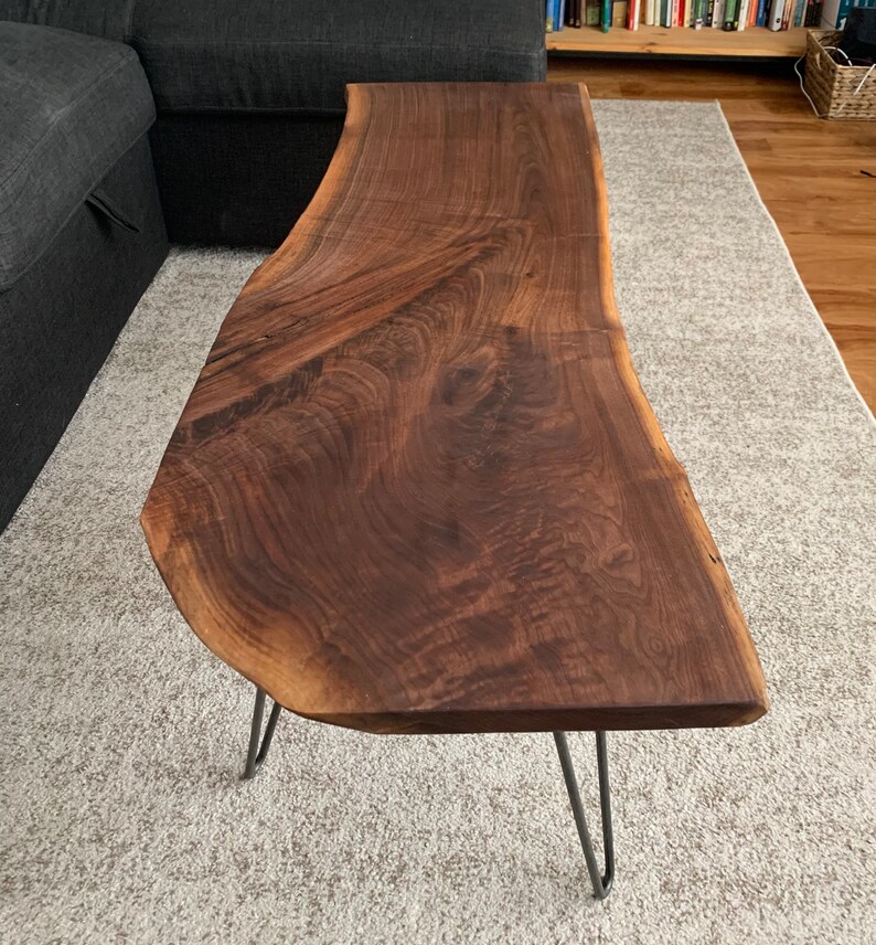 Live Edge Black Walnut Coffee Table Etsy