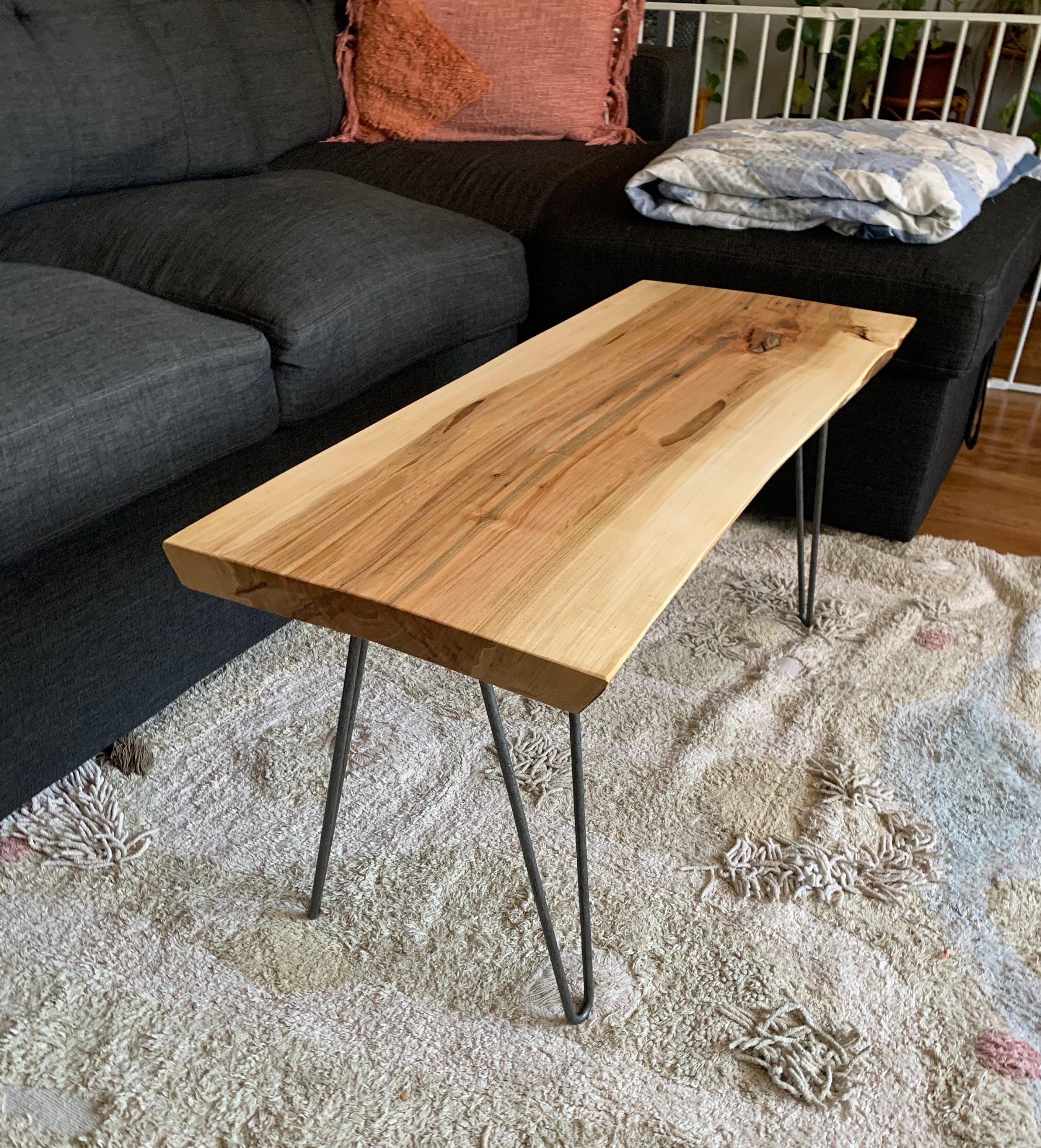 Natural maple coffee table deals
