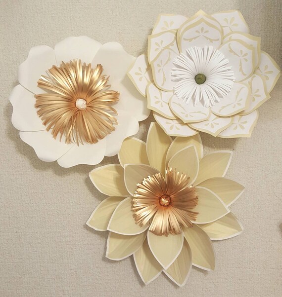 Handmade Paper Flowers Paper Roses Floral Backdrop Baby Etsy