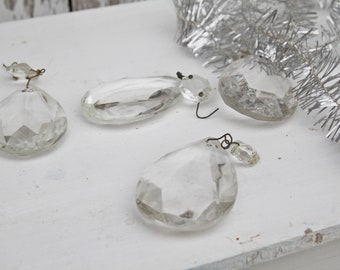 Glass Pendants Lot 12pcs Prisms Chandelier Parts Clear Teardrop Tear Drop Glass Pendants Lot 12pcs Prisms Chandelier Parts Clear Teardrop Tear Drop