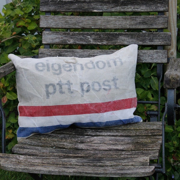 Postsackkissen PTT POST * Vintage * Farmehouse Style * Gartendeko