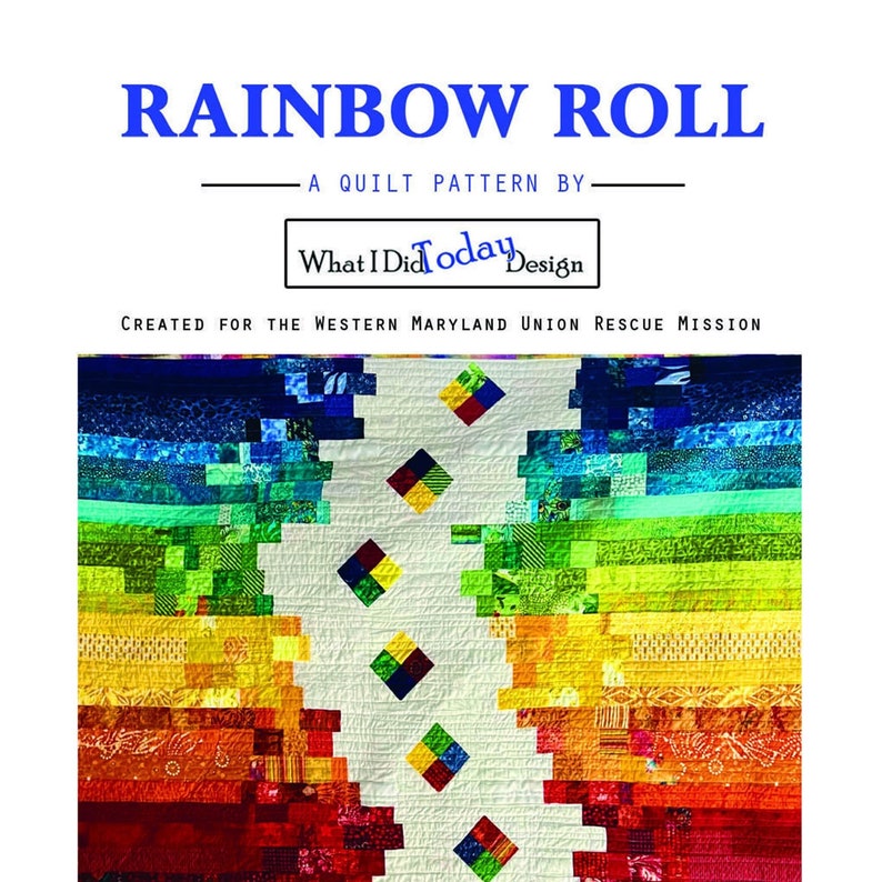 Rainbow Roll Quilt Pattern - Etsy